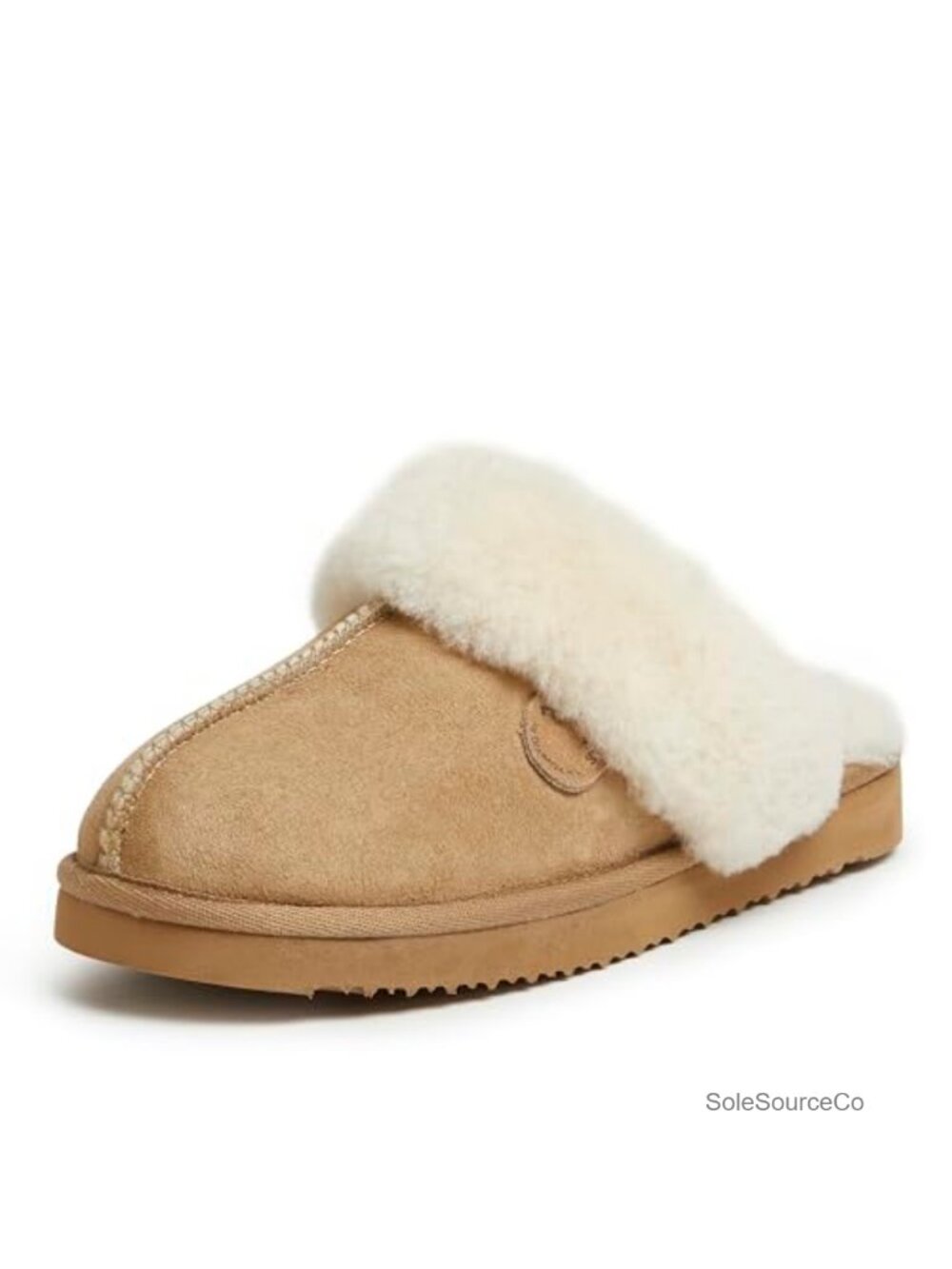 Genuine Australian Shearling Scuff Slippers Indoor Outdoor Non-Slip EVA